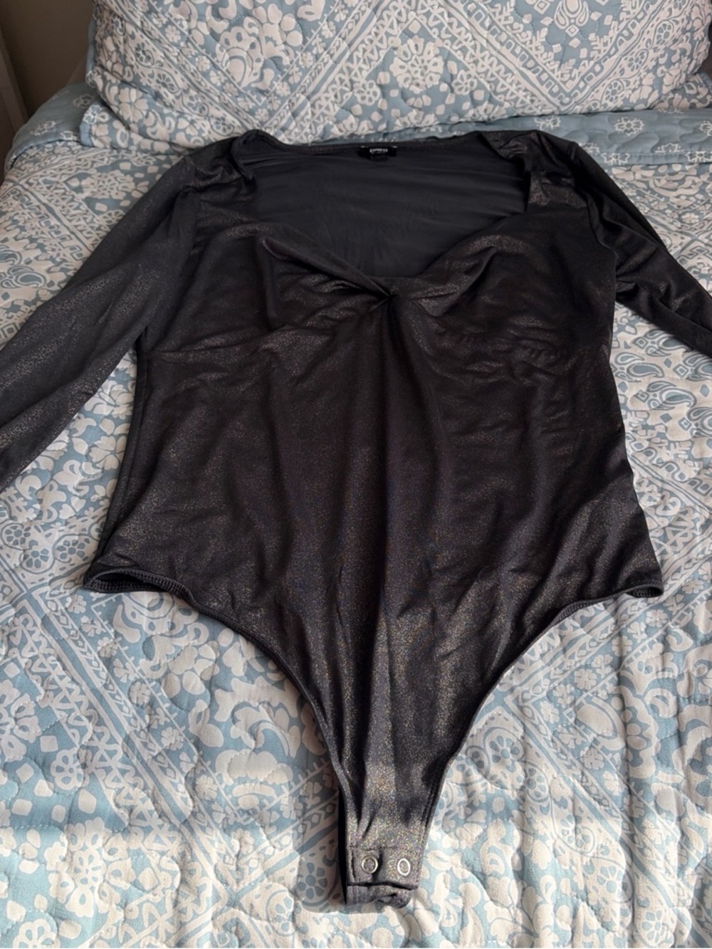 Express Navy Blue Bodysuit